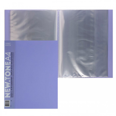 Папка 40вкл А4 21мм Premium NEWtone PASTEL Лаванда Hatber 