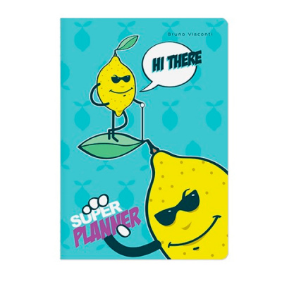 Тетрадь 40л клетка Mr lemon Bruno Visconti 