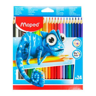 Карандаши 24цв Maped Pulse пластик
