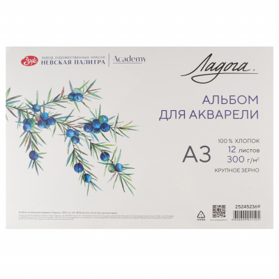 albom_dlya_akvareli_ladoga_300g_kv_m_a3_297kh420mm_12l_skleyka_krupnoe_zerno_khl_100
