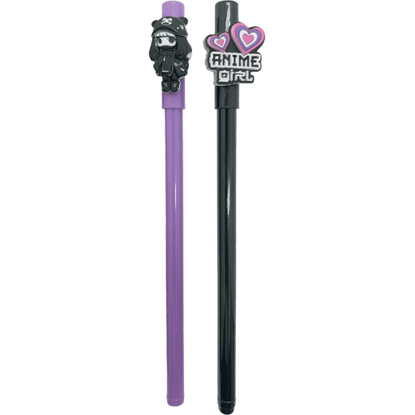 Ручка шар синяя 0,7мм микс Anime Girl deVente /36