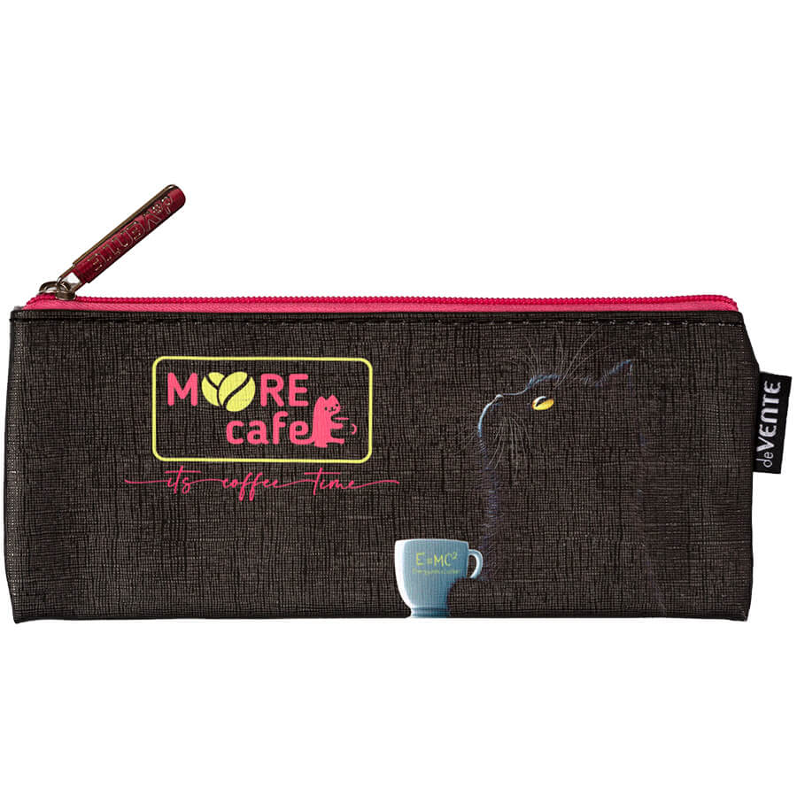 Пенал-косметичка 215*90*10мм кожзам на молнии MooreCafe deVente