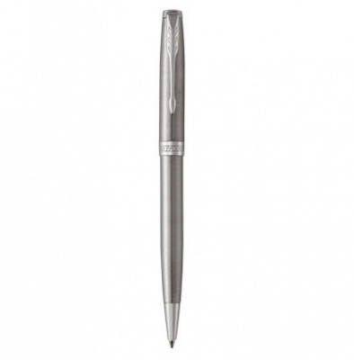 Ручка шарик Sonnet Stainless Steel CT черная корпус нерж сталь детали палладий Parker