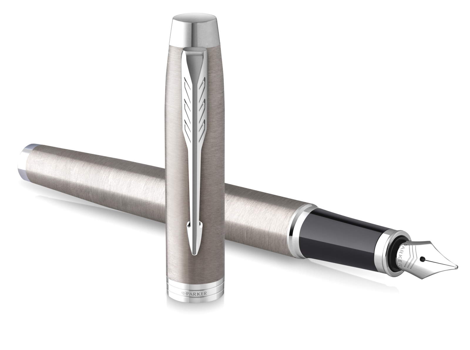 Ручка перьевая синяя F IM Essential F319 Brushed Metal CT Parker