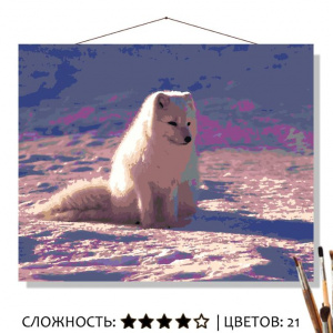 kartina_po_nomeram_na_kholste_50kh40_polyarnyy_lis