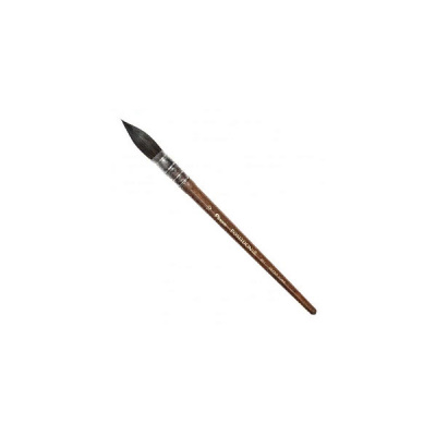 Кисть №10 белка микс круглая короткая ручка Poseidon Pinax 1шт