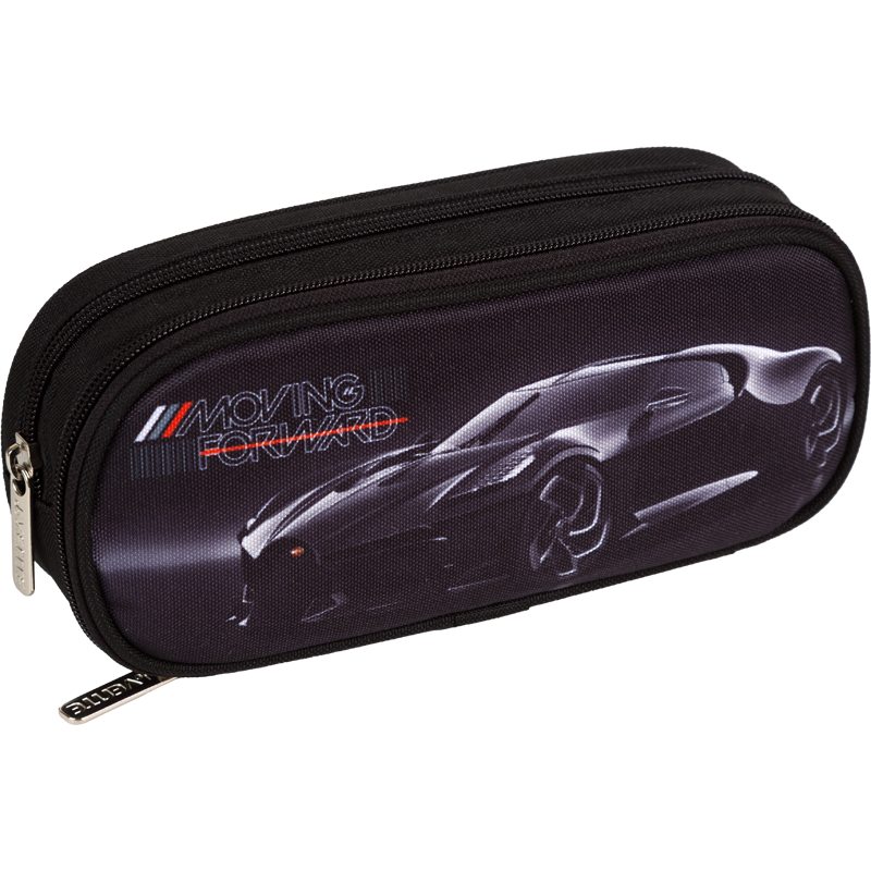 Пенал 2отд 220*95*70мм полиэстер на молнии Luxury Car deVente