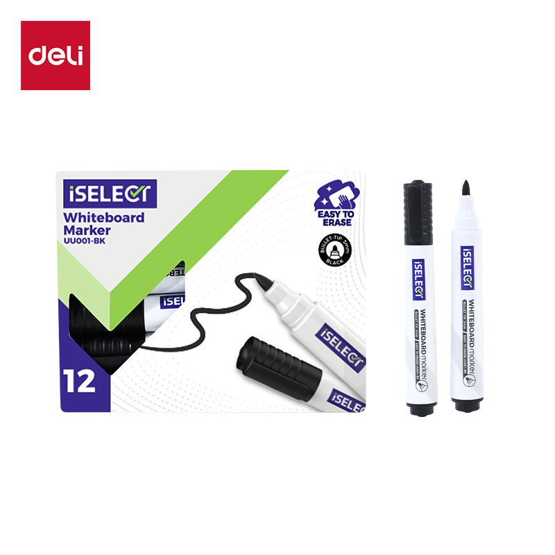 Маркер для белой доски 3мм черный iSelect /12