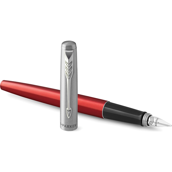Ручка перьевая синяя М Jotter Core F63 Kensington  Red CT Parker