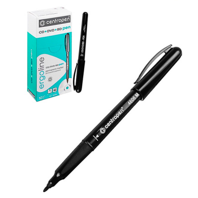 Маркер перм черный Centropen CD-Pen