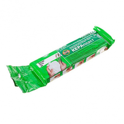 Масса д/лепки керамическая 300г белая Kera plast
