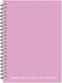 Блокнот А5 60л клетка спираль Pastel Collection Pink Полином