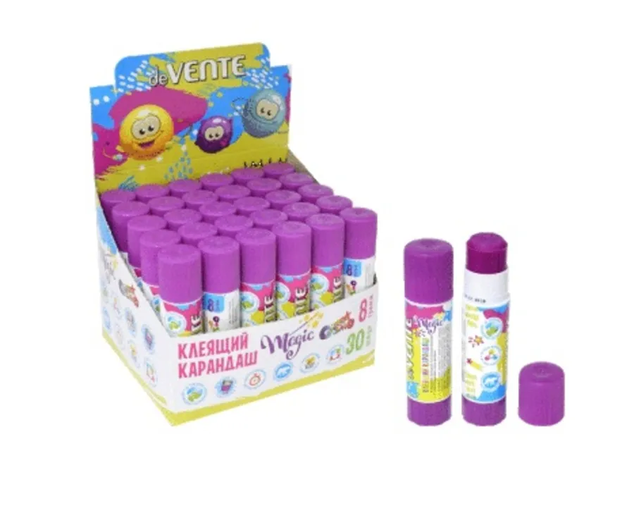 Клей-карандаш 15г PVA сиреневый Cosmo Magic deVente /20
