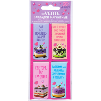 Закладка магнитная 25*56,6см 4шт So Sweet deVente