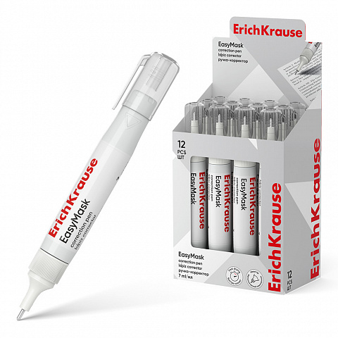 Корректирующая ручка 07мл EasyMask Erich Krause /12