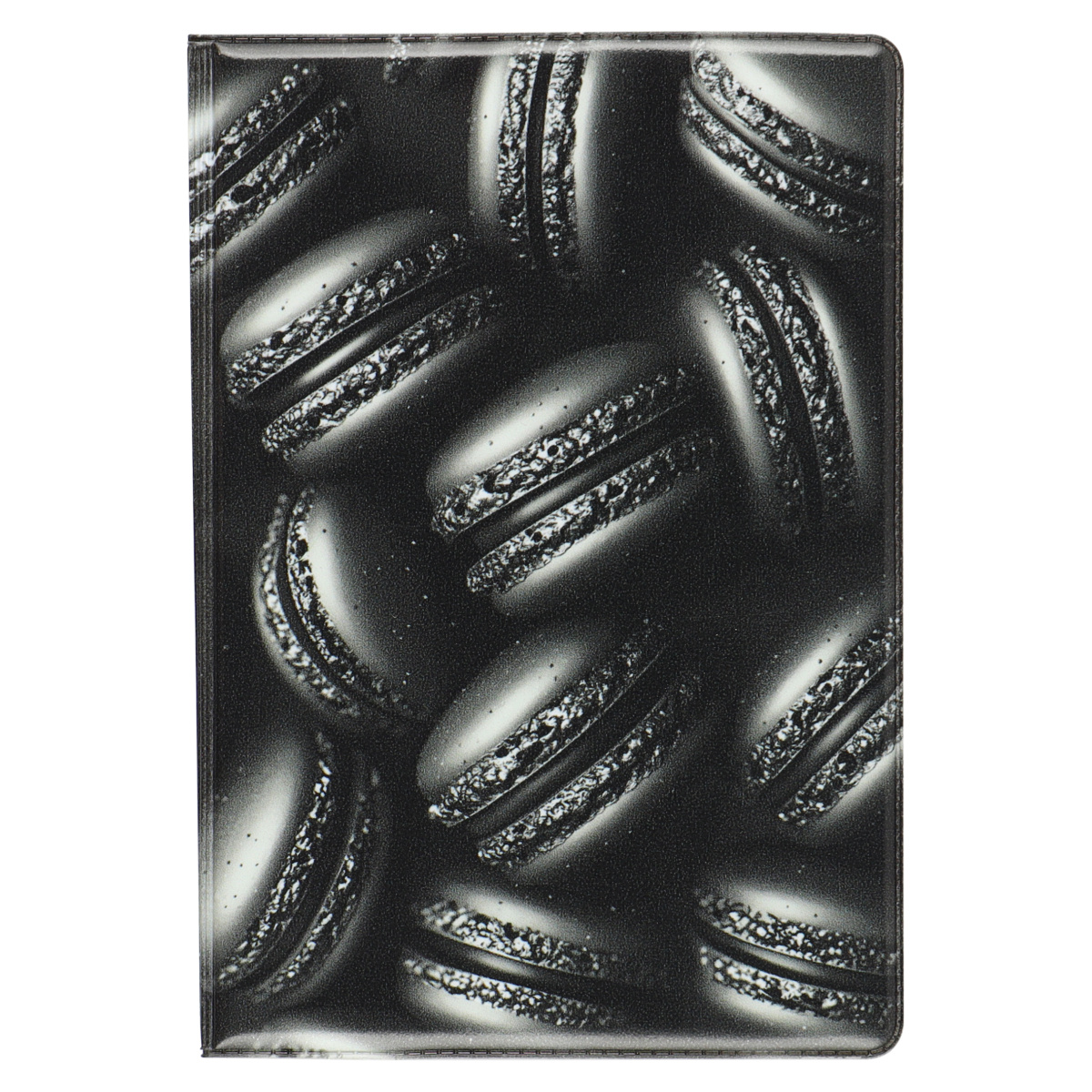 Обложка для паспорта пвх Black macaroons КОКОС