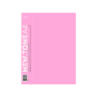 Папка пласт на 2-х кольцах А4 40мм Premium NEWtone Pastel Пион Hatber
