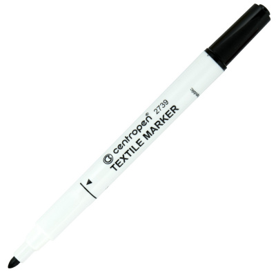 Фломастер по текстилю черный Centropen
