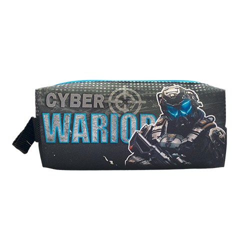 Пенал-косметичка 200*90*40мм ткань на молнии Cyber Warrior Пчелка