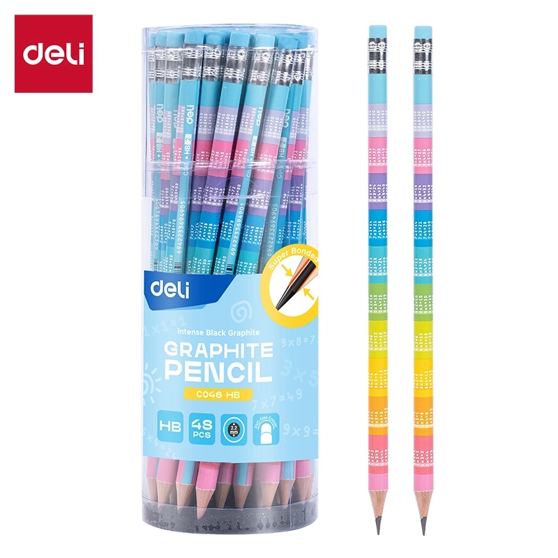 Карандаш ч/г НВ с таблицей умножения Graphite Pencil Deli /48
