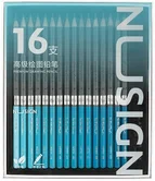 Карандаши ч/г 16шт 2Н-6В Nusign Deli
