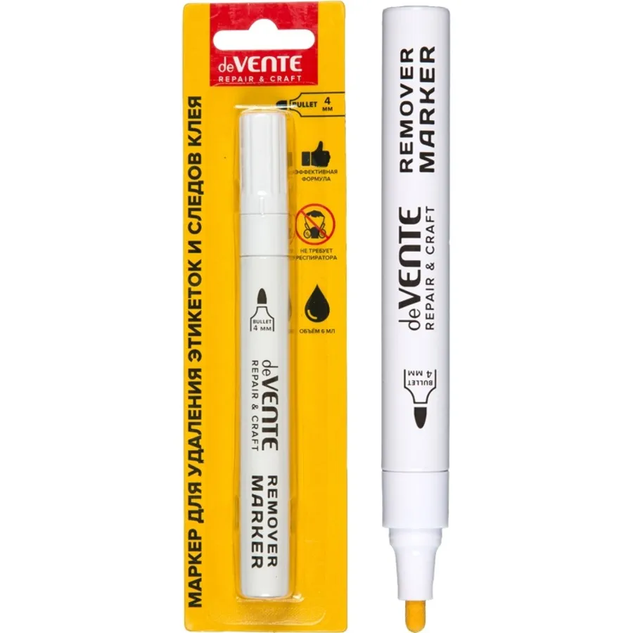 Маркер для удаления этикеток, следов скотча и клея Repair&Craft Remover deVente