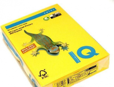 Бумага А4 500л IQ Color intensive канареечно-желтый 80г/м