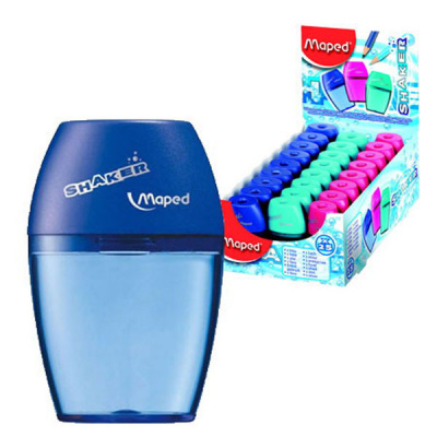 Точилка 1отв Maped Shaker с контейнером 1/25шт