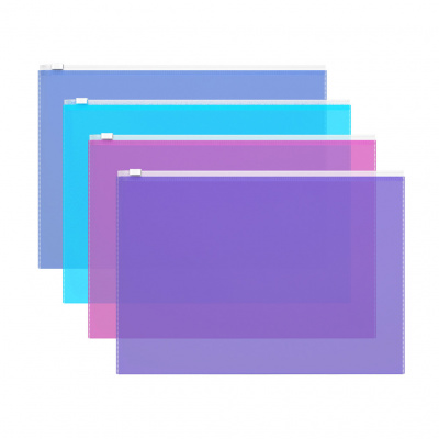 Папка на молнии А4 ZIP Fizzy Vivid ErichKrause ассорти