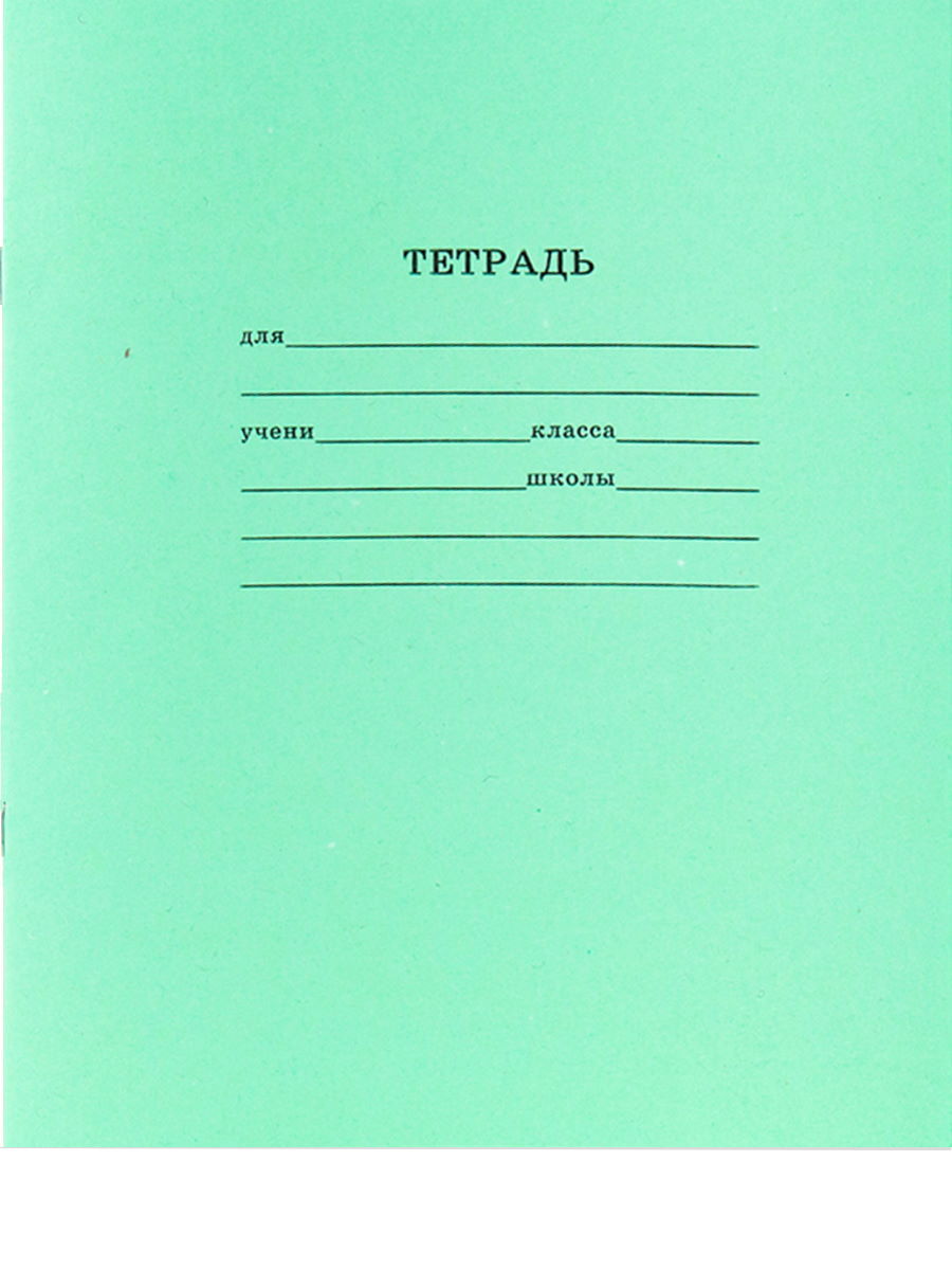 Тетрадь 24л А5 клетка скрепка зеленая обложка ProfPress /40//240