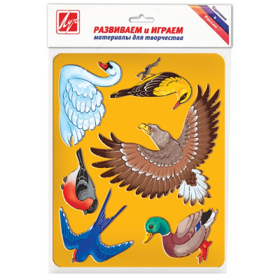 Шаблон с фигурками Птицы 