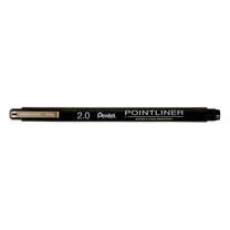 Линер 2,0мм черный Calligraphy Pointliner Pentel