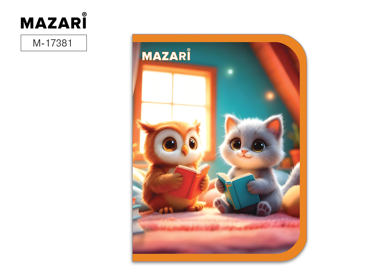 Папка для тетрадей А5 пластик на молнии Ученики Mazari