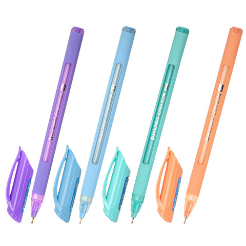 Ручка шар синяя 0,7мм Extra Glide Soft Pastel Brauberg /12