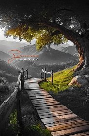 Записная книжка А5 96л клетка спираль Красивый пейзаж Апплика