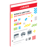 Бумага А4 50л 80г/м неон розовый Devente 