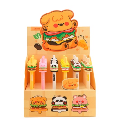 Ручка шар авт синяя 0,7мм Cute Hamburger deVente /24