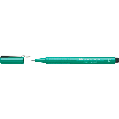 Ручка капиллярная ECCO PIGMENT 0.5мм зеленая FC /10