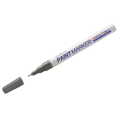 Маркер-краска 1мм серебро Extra Fine Paint Marker MunHwa