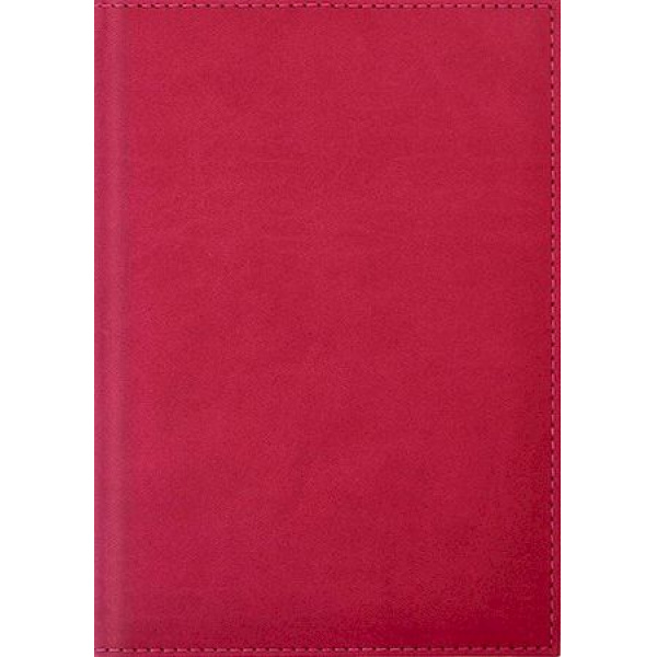 Ежедневник недатир А5 128л кожзам красный светлый Sorrento Апплика