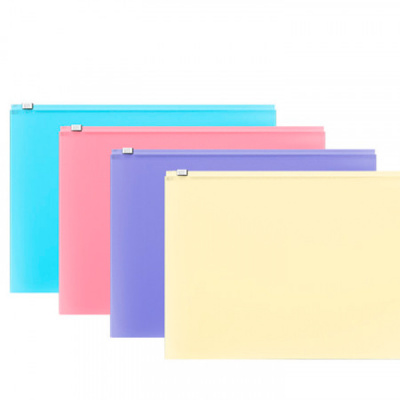 Папка на молнии А4 ZIP Fizzy Pastel ErichKrause ассорти 1/12шт