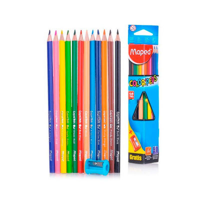 Карандаши 12цв Maped Color Peps из липы