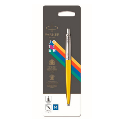 Ручка шар Jotter Color желтая синие чернила