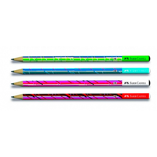 Карандаш ч/г HB без ластика трехгранный Festival Faber-Castell
