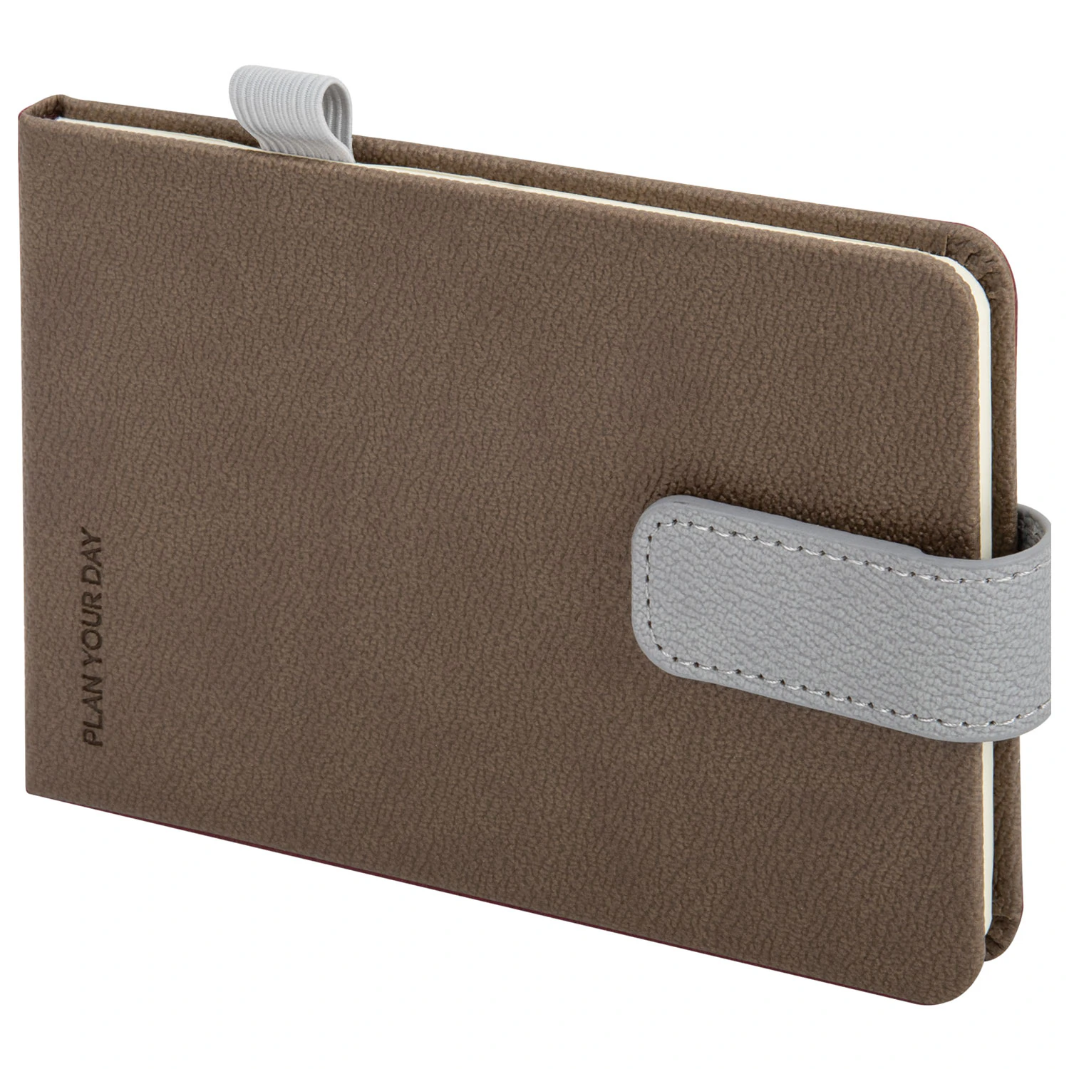 Ежедневник недатир А6 64л кожзам коричневый Modern Brauberg