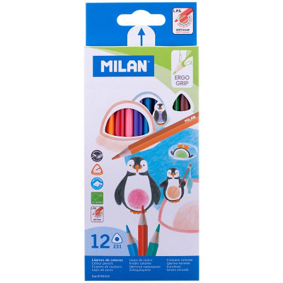 Карандаши 12цв 231 Milan трехгран заточ