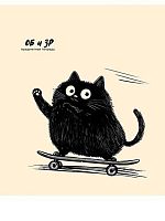 Тетрадь предметная 48л А5 клетка скрепка ОБиЗР Bad Cat ProfPress /10