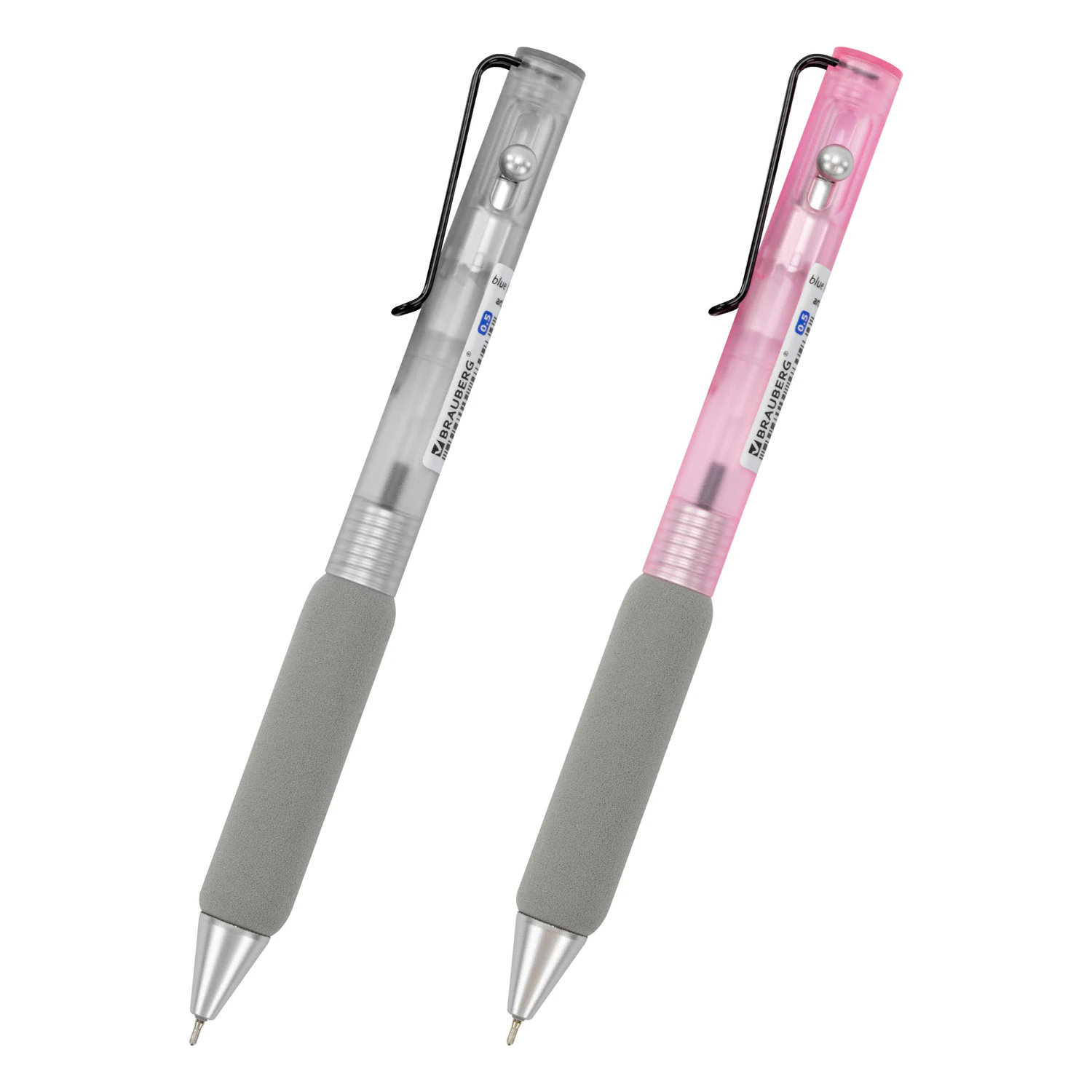 Ручка шар авт синяя 0,5мм микс MAXI SOFT Brauberg /12