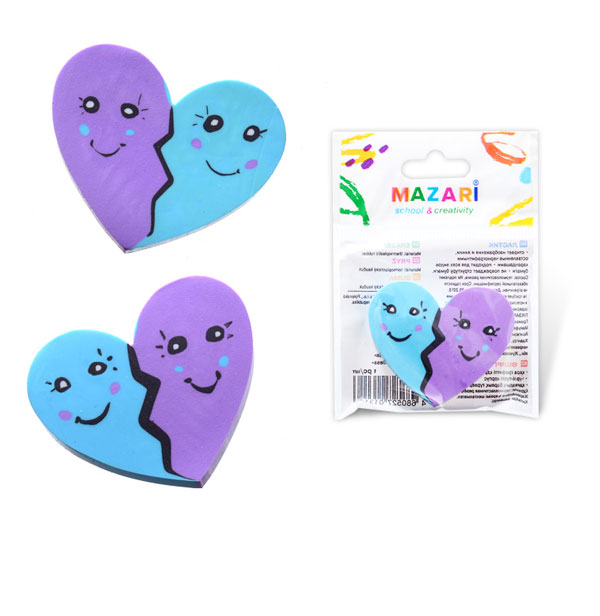 Ластик фигурный термопласт резина Heartless Mazari /36