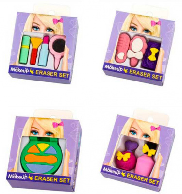 Набор ластиков 4шт MAKEUP из синтет каучука